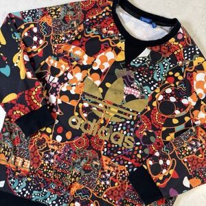 Adidas X Farm Rio Maracatu Firebird Sweatshirt  Sz S Gold Trefoil Unisex RARE